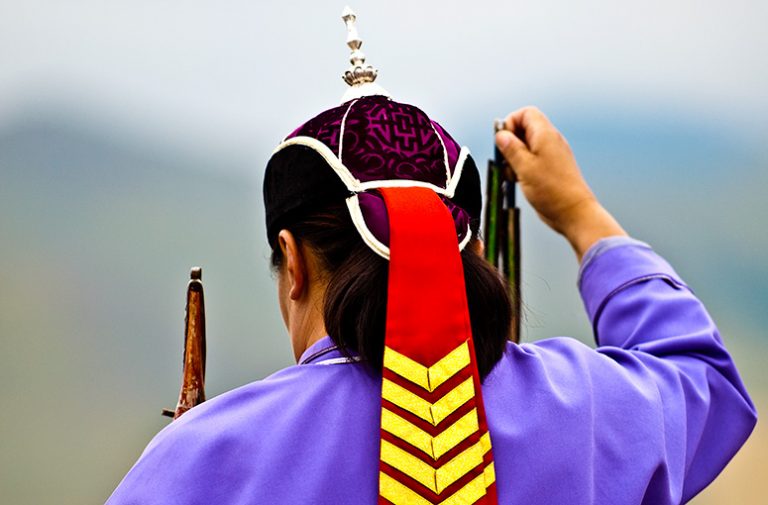 Archery at Mongolia's Naadam Festival