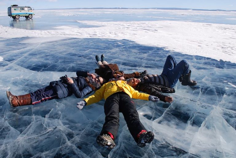 'Hanging out' - Ice Festival at Khovsgol Nuur National Park