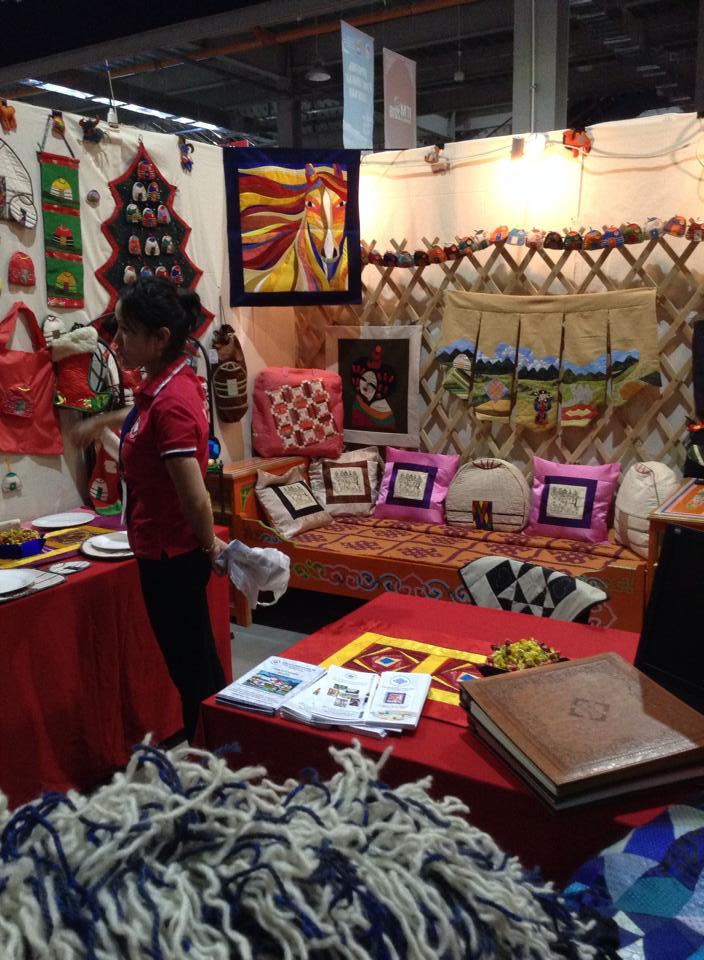 At the Mongolian Quilting Centre, Ulaanbaatar, Mongolia