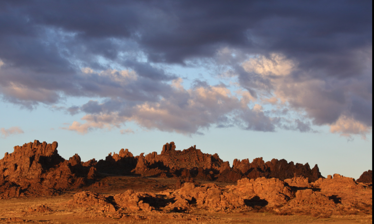 The granite rock formations of Ikh Gazriin Chuluu in Mongolia
