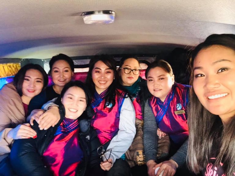 Eternal Landscapes Mongolia trip assistants gathered for international women's day Mongolia