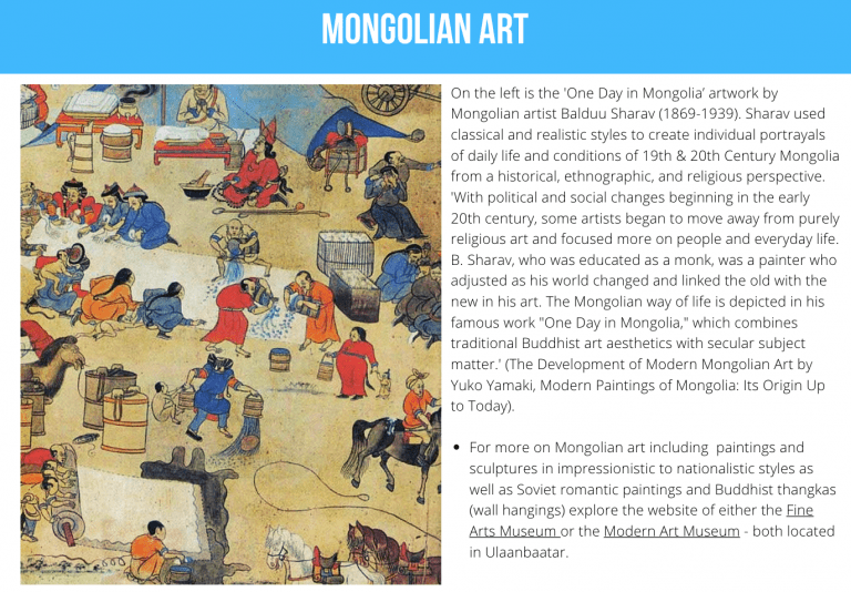 Mongolian art - covid crowdfunding campaign