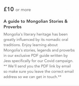 Our Mongolia Covid Crowdfunding Campaign