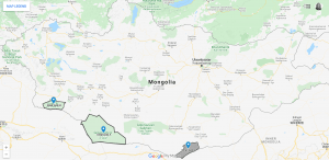 Map of Strictly Protected Areas, Mongolia's Gobi Desert