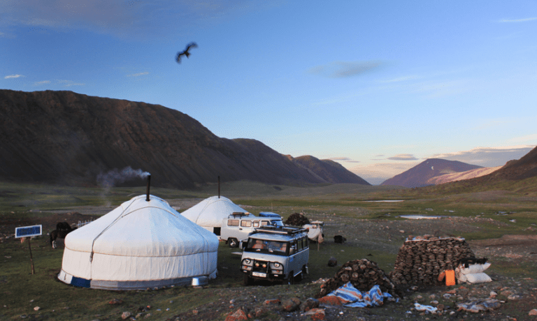 Kazakh ger stay western Mongolia