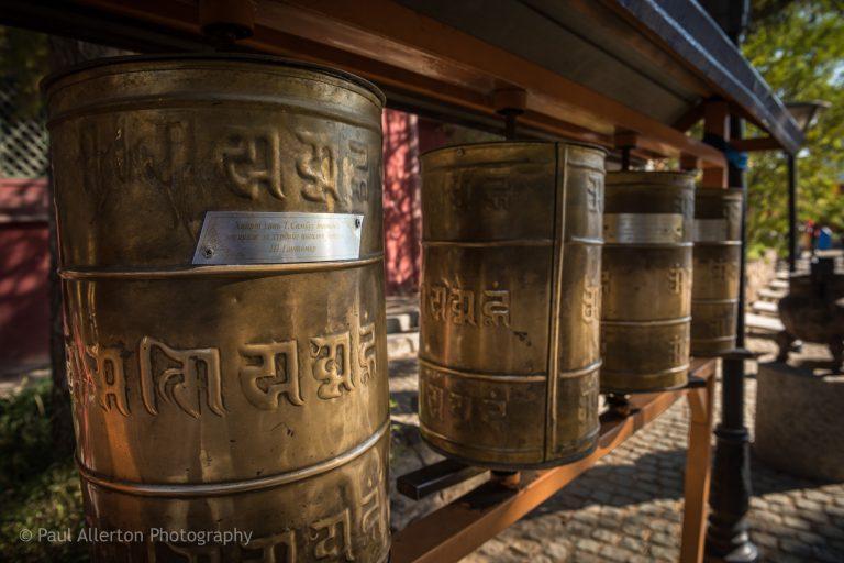 Prayer wheels at Gandan Monastery