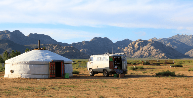 Ger at Mongolia's Khögnö Khan Nature Reserve - authentic Mongolian homestays