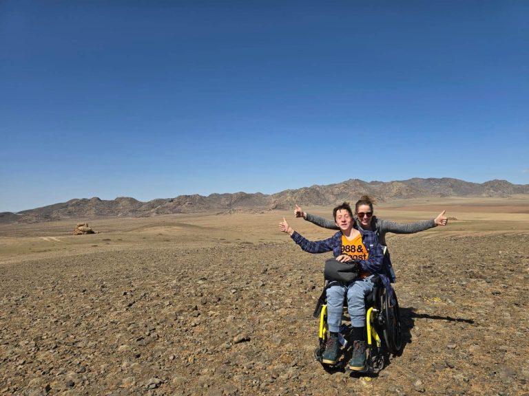 A wheelchair traveller in Mongolia featured in our accessible tourism in Mongolia with Eternal Landscapes blog post