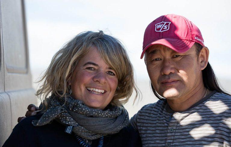 Jess and Turuu. Founders of Eternal Landscapes Mongolia