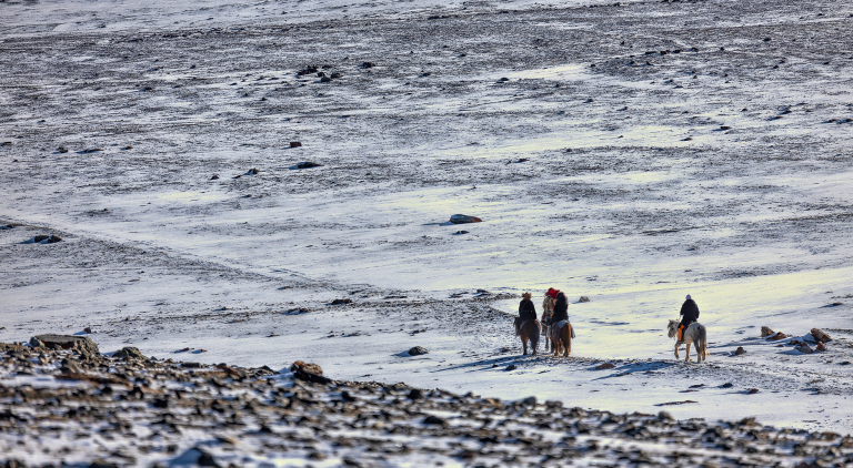 Ride with a Kazakh eagle hunter: Mongolia winter journey
