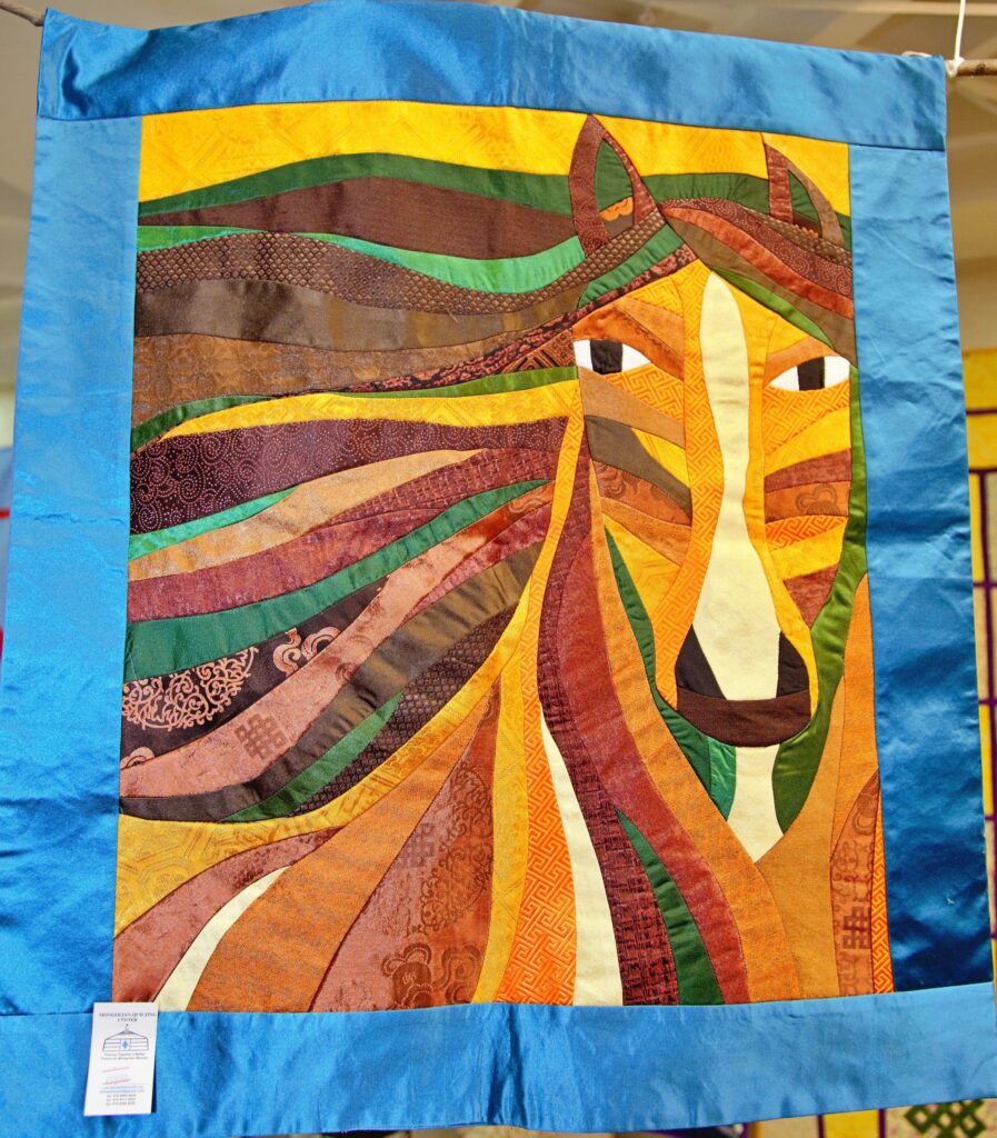 Quilted horse - shopping experience in Ulaanbaatar