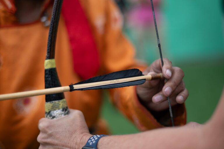 Learn about the bow and arrow at our Mongolian archery training and workshop
