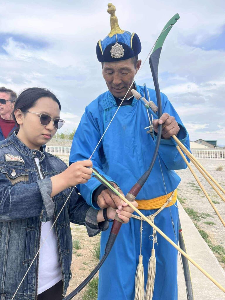 Archery with Eternal Landscapes  in Mongolia