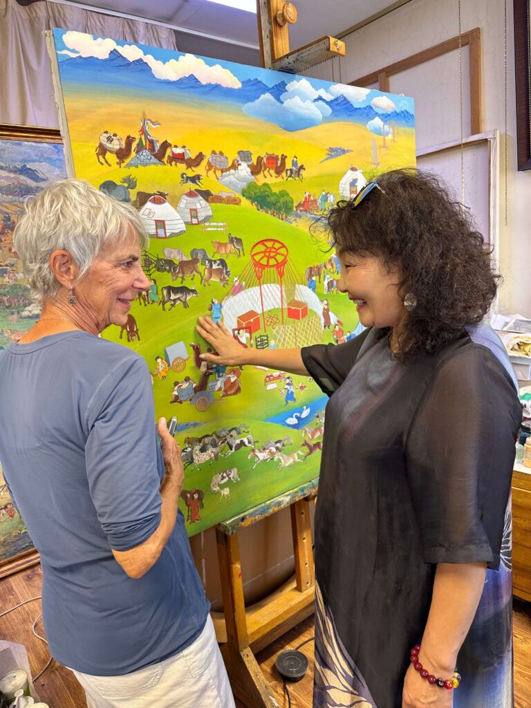 Artist in Mongolia with Eternal Landscapes