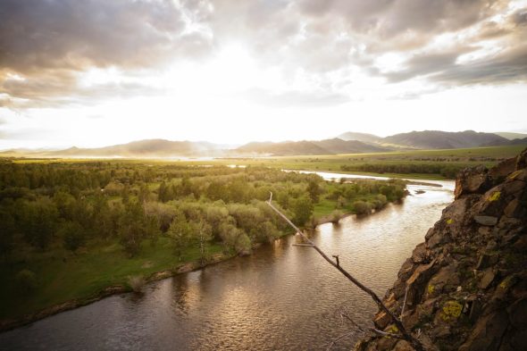 Selenge River in Mongolia